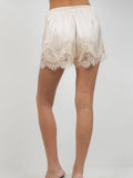 Lace It Out For Me Shorts in Champagne