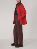Rylan Mid Length Jacket in Washed Red
