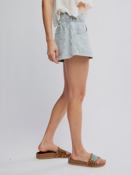 Luna Railroad Short in Horizon Stripe