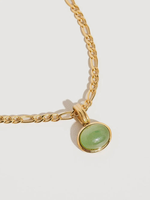 Winslow Stone Pendant Necklace in Green