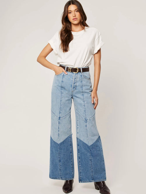Studio Flare Chevron in Light Vintage Indigo