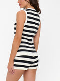 Kirby Top in Island Noir Stripe