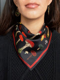 Vintage Mushroom Silk Bandana