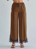 City Chic Satin Set in Mocha