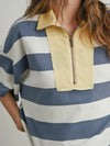 So Striped Polo Shirt in Blue