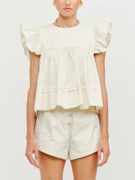 Leah Top in Cream