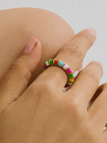 Sardinia Colorful Band Ring