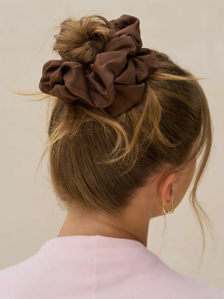 Black & Chocolate Oversized Scrunchies