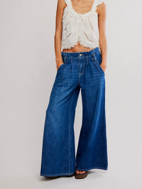Forager Super Wide Leg Jeans in Nomad