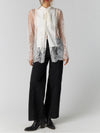 Bali Ophelia Tuxedo Top in Snow Bell