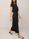 Anika Midi Dress in Black