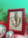 Hobnail Frame in Red