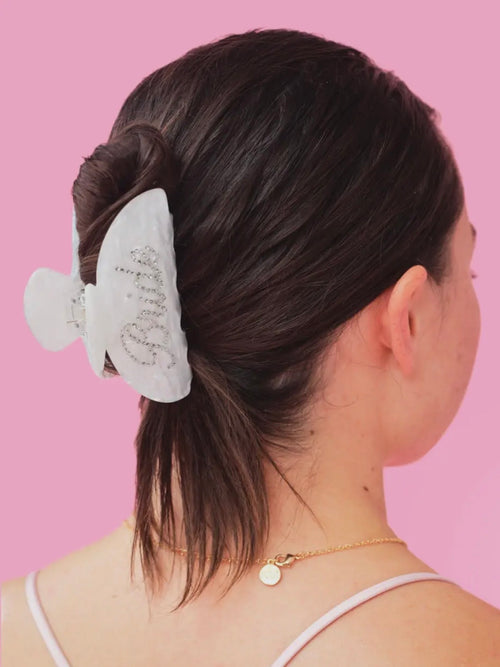 Acrylic Bride Claw Clip