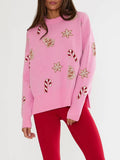 Callie Sweater in Pink Milk & Cookies
