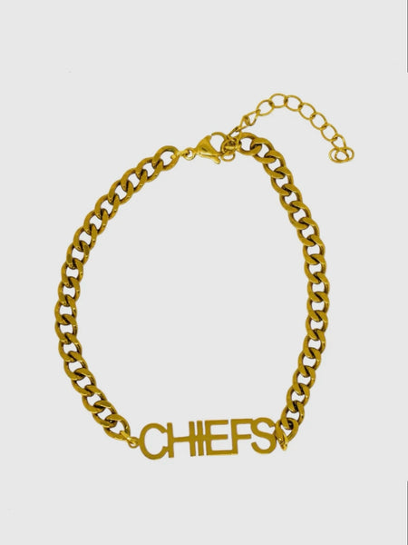 CHIEFS Rounded Font Bracelet