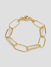 Linear Pearl Chain Magnet Bracelet