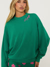 Devyn Oversized Sweatshirt in Lucky Clover