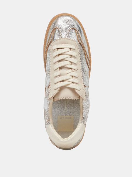 Notice Sneakers in Silver Distressed Leather