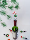 Holiday Icon Wine Stopper in Candy Cane