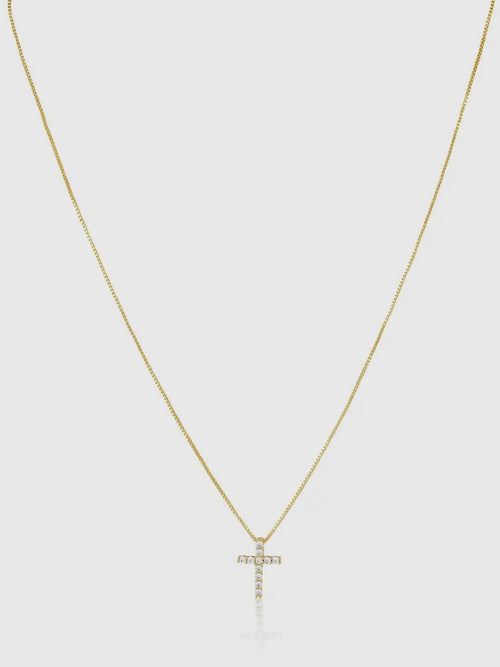 Raya CZ Cross Necklace