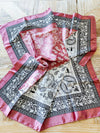 Retro Paisley Scarf in Dusty Pink