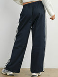 Down To Earth Stripe Pant in Navy