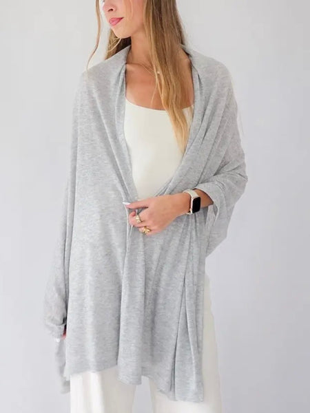 Catalina Travel Scarf in Light Grey