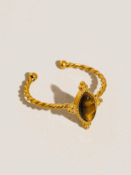 Dorisse Gemstone Ring in Brown