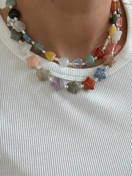 Mini Murphy Heart Necklace in Multi