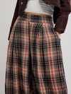 Moonflower Plaid Balloon Pant in Black Combo
