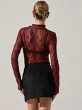 Kyra Top in Wine