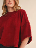 MOCKtauk Will Never Be The Same Sweater in Dark Wine