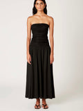 Santal Dress in Black