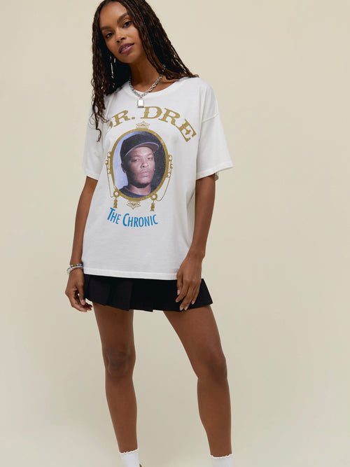 Dr. Dre The Chronic Merch Tee in Vintage White
