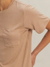 New To The Crew Tee in Dark Taupe