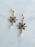Repurposed Snowflake Earrings
