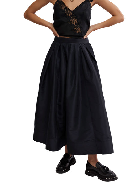 Emilia Full Skirt in Black