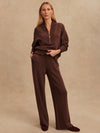 The Wide Leg Pant 28 in Coffee Bean Marl