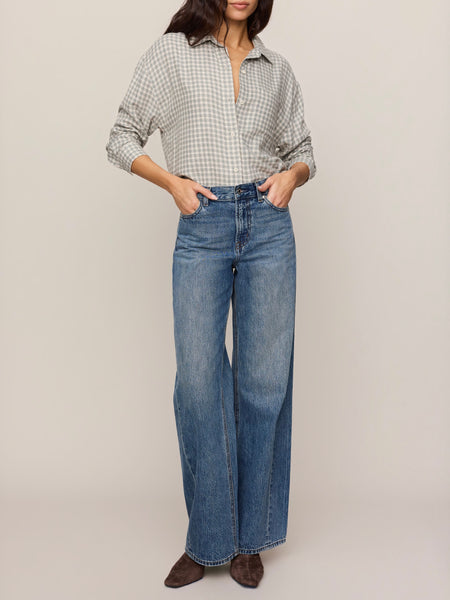 River Plaid Button Up in Emerald Cove