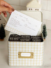 Gingham Recipe Tin