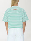 Mae Tee in Vert Stripe