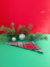 Flannel Dog Scarf in Holly Jolly