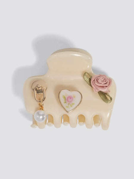 KitschPop Cloud Clip 7pc Vintage in Pearlized Cream