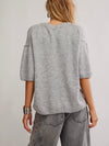 Margot Sweater Tee in Heather Grey