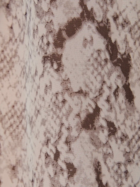 Slinking Along Blouse in Grey Snake