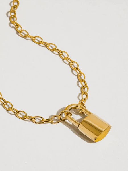 Locky Lock Chain Necklace