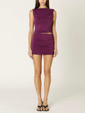 Leonardo Dress in Plum