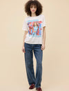 Britney Spears Oops I Did It Again Boyfriend Tee in Vintage White