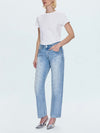 Lexi Mid Rise Bowed Jean in Aries