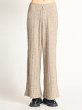 Shiloh Sweater Pant in Taupe/Heather Grey